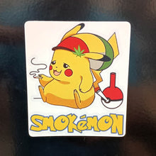 Load image into Gallery viewer, Smokemon Pikachu Parody Sticker
