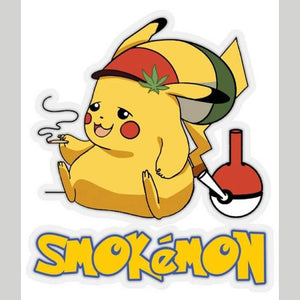 Smokemon Pikachu Parody Sticker