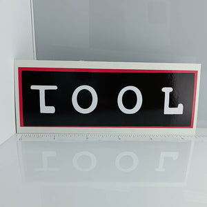 Tool Red and Black Retro Sticker