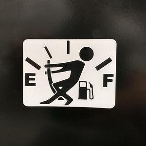 Out Of Gas Fight Sticker