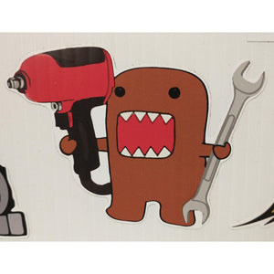 Domo with Wrench and Impact Sticker