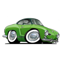 Load image into Gallery viewer, Green vw Karman Ghia Sticker

