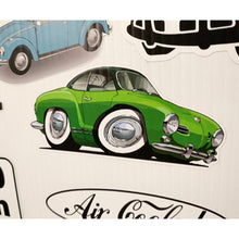 Load image into Gallery viewer, Green vw Karman Ghia Sticker
