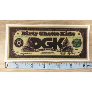 Dirty Ghetto Kids Dollar Bill Sticker