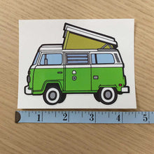 Load image into Gallery viewer, Green Westy VW Bus Sticker
