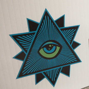 Illuminati Pyramid with Eye Sticker