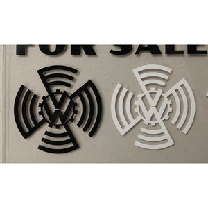 KDF VW symbol vinyl cut sticker