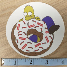 Load image into Gallery viewer, Supreme Homer Simpson Donut Sticker
