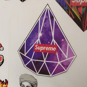 Supreme Purple Gem Sticker