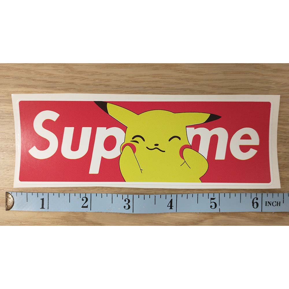 Supreme Pikachu Sticker