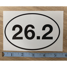 Load image into Gallery viewer, 26.2 Marathon Oval Sticker
