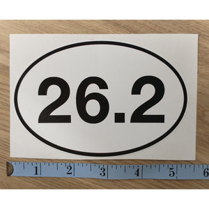 26.2 Marathon Oval Sticker