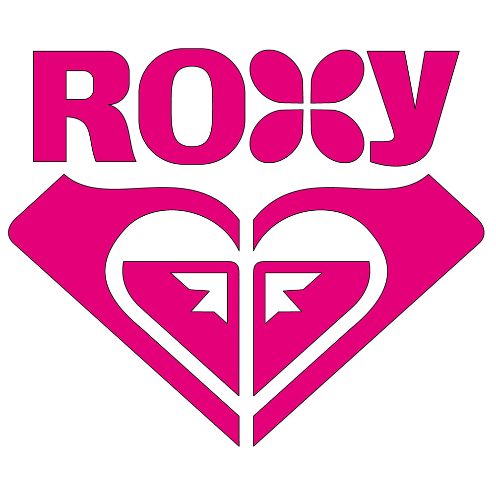 Roxy Pink Heart Sticker