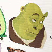 Load image into Gallery viewer, Bored Shrek Meme Sticker
