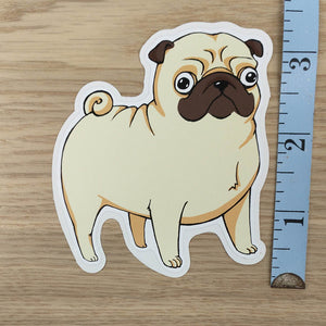 Pug Cartoon Dog Sticker