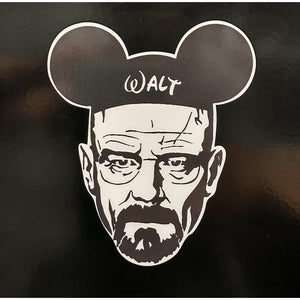 Breaking Bad Walter White Mickey Ears Sticker