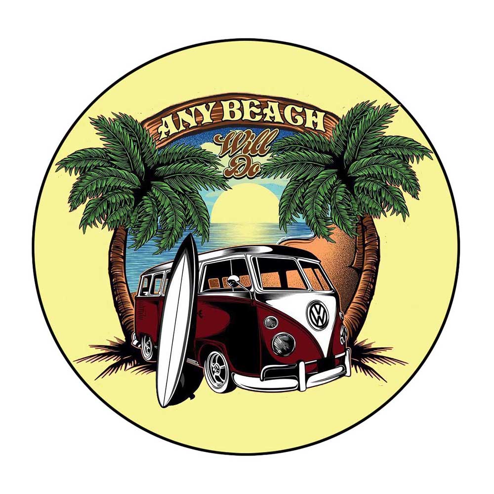Beach Bus Sticker