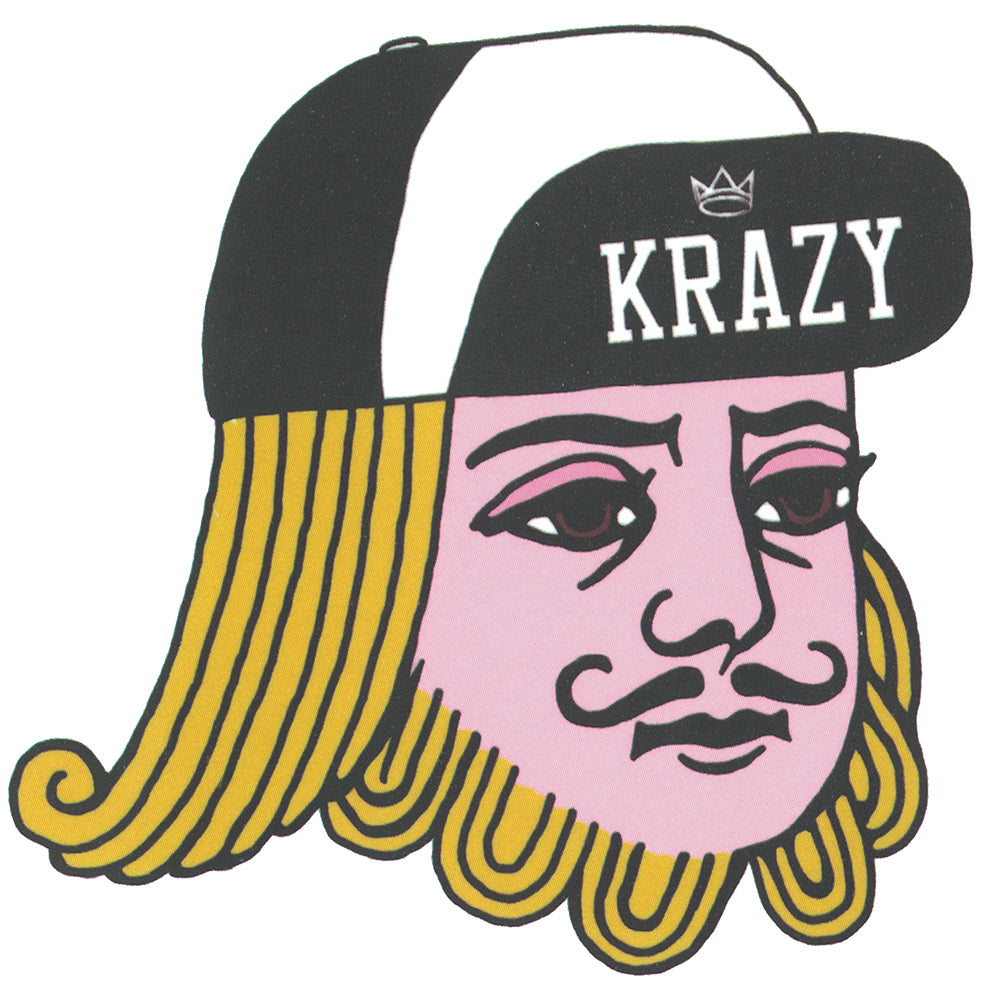 Krazy King Sticker