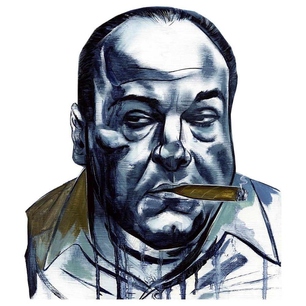 Tony Soprano with Cigar Sticker