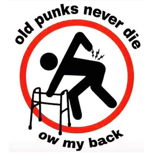DRI Old Punks Funny Sticker