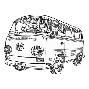 VW Bay Window Adventure Sticker