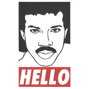 Lionel Richie Hello Sticker