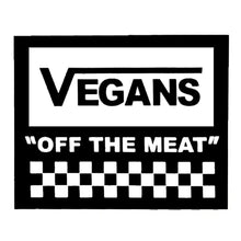 Load image into Gallery viewer, Vegans - Off The Meat Vans Parody Sticker
