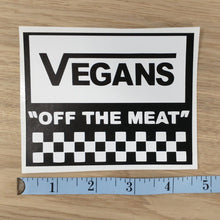 Load image into Gallery viewer, Vegans - Off The Meat Vans Parody Sticker
