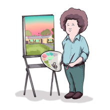 Load image into Gallery viewer, Bobby Ross King of the Hill Bob Ross Parody
