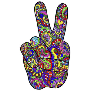 Psychedelic Peace Sign Sticker