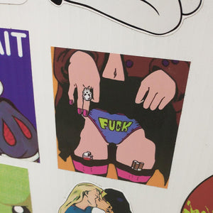 Girl Showing Panties Sticker