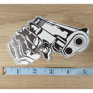 Hand with a Gun Sticker