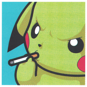 Pikachu Smoking Sticker