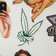 Load image into Gallery viewer, Pot Leaf Peace Sign Sticker
