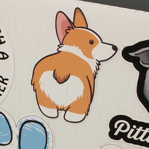 Corgi Doggy Butt Sticker