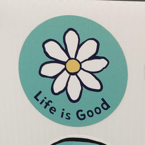Life is Good Daisy Flower Sticker