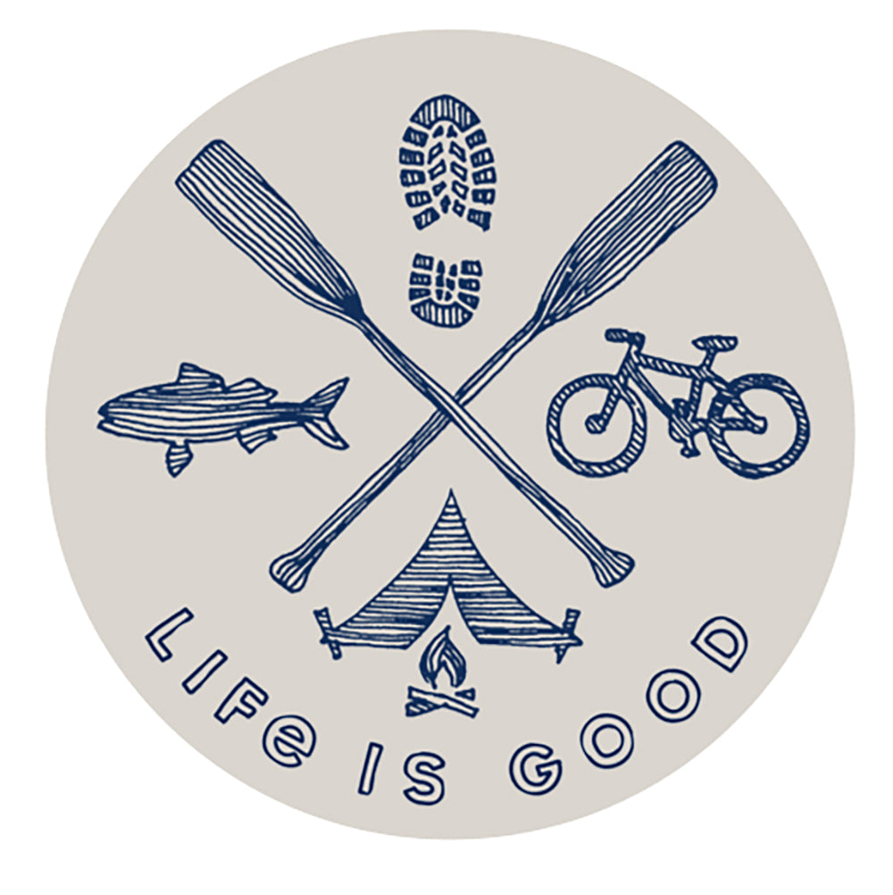 Life is Good Outdoor Sports Sticker