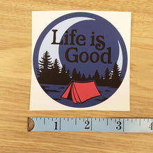 Load image into Gallery viewer, Life is Good Camping Sticker
