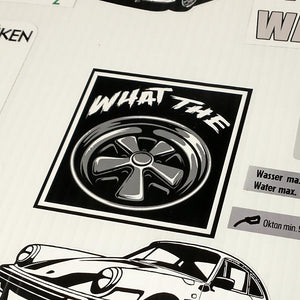 What The Fuch Porsche Wheel Sticker