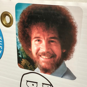 Bob Ross Smiling Sticker