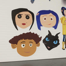 Load image into Gallery viewer, Coraline 4 pack stickers
