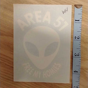 Area 51 Free My Homies Sticker