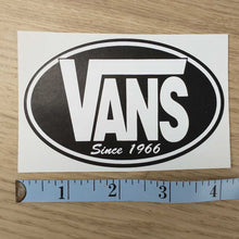 Load image into Gallery viewer, Black Oval Vans Sticker
