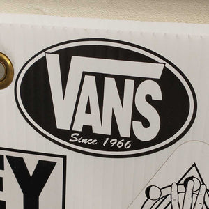 Black Oval Vans Sticker