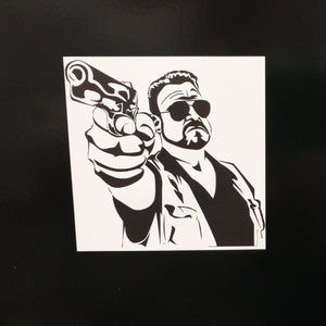 Walter Sobchak with Pistol Sticker