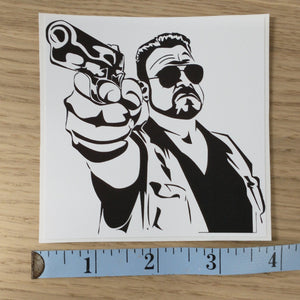 Walter Sobchak with Pistol Sticker