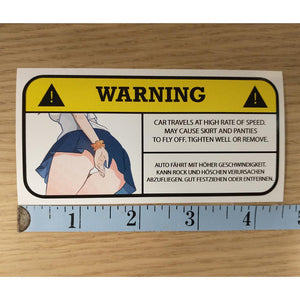 Warning Sticker - Multi Language Options (see product description)