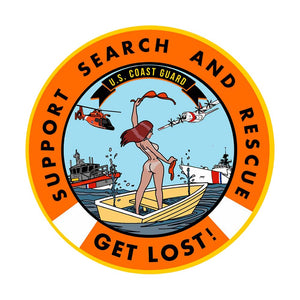Support Sea Rescue Funny Sticker