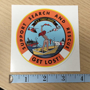 Support Sea Rescue Funny Sticker