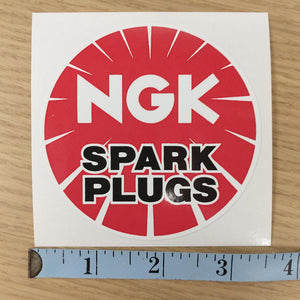 NGK Spark Plugs Round Sticker